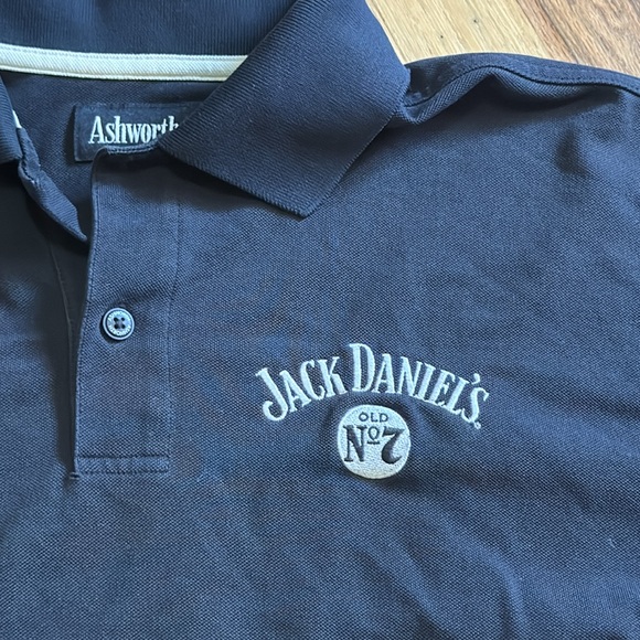 Vtg NASCAR Pit Crew Issued Long Sleeve Polo Shirt RCR Jack Daniel’s - Picture 2 of 8